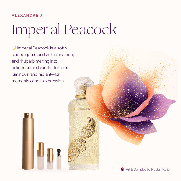 Alexandre J Imperial Peacock Samples — Eco-friendly & Artful