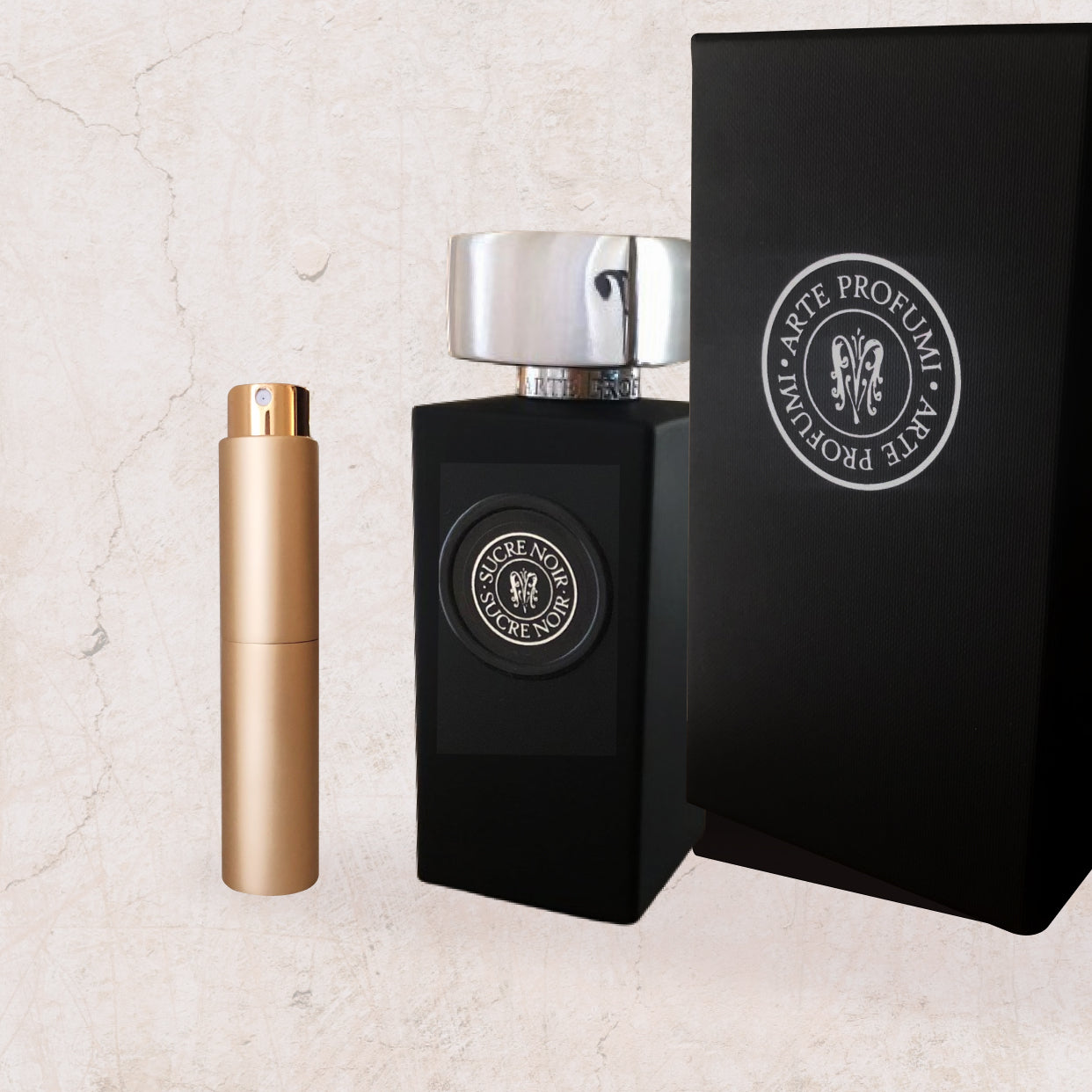 Arte Profumi Sucre Noir | Luxe 10ml Perfume Travel Spray