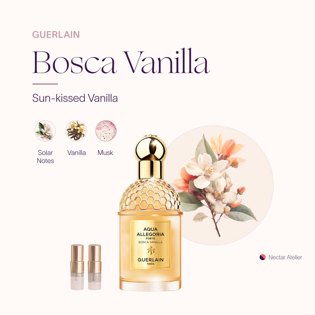Luxe, eco, artful samples of Bosca Vanilla Forte by Nectar Atelier