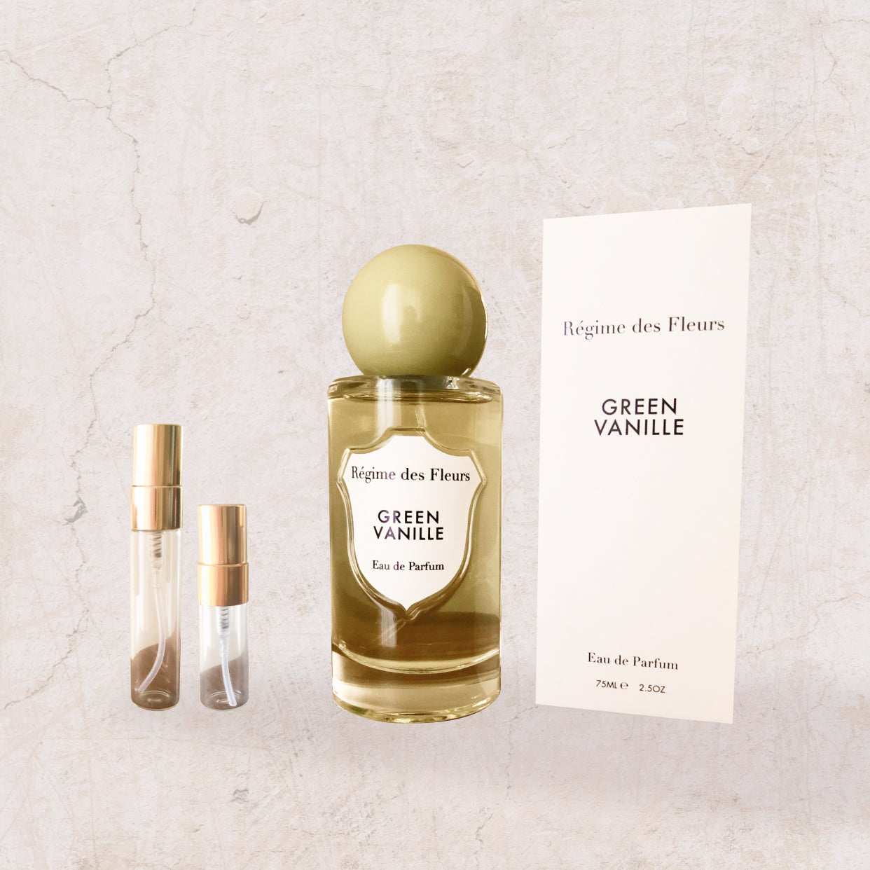 Régime des Fleurs Green Vanille Samples — Eco-friendly & Artful