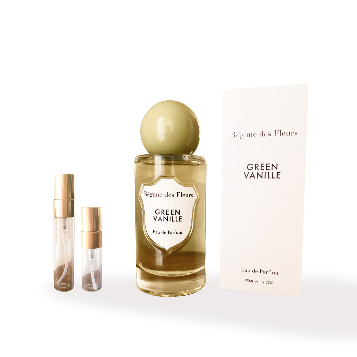Régime des Fleurs Green Vanille Samples — Eco-friendly & Artful