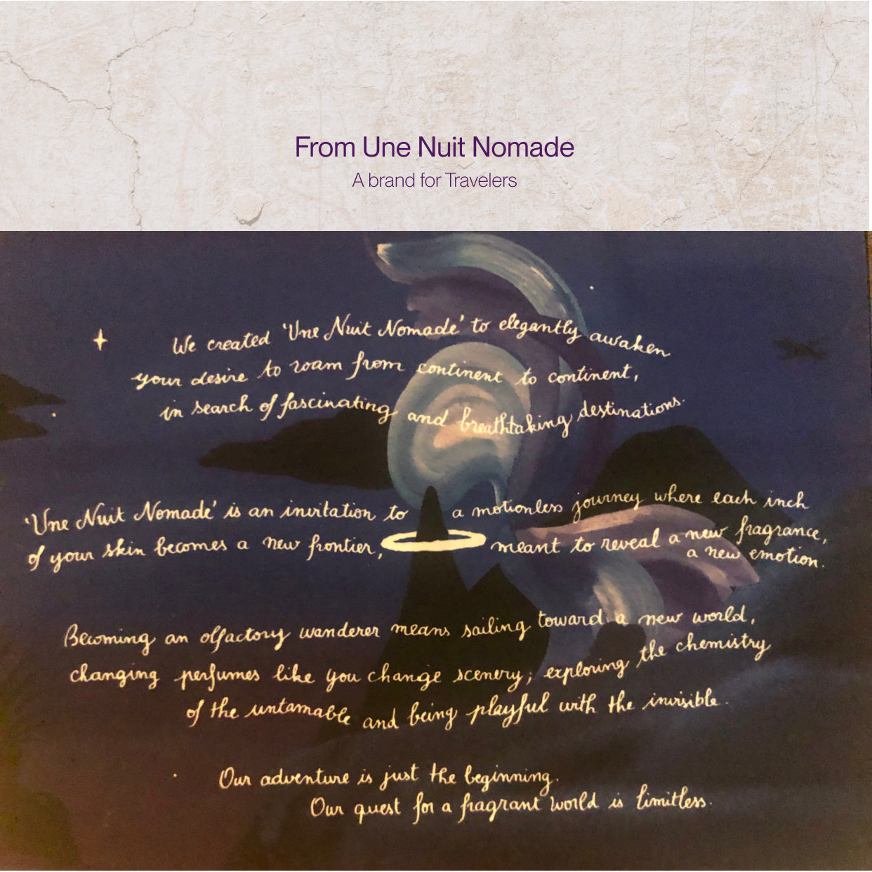 Une Nuit Nomade Sugar Leather Sample