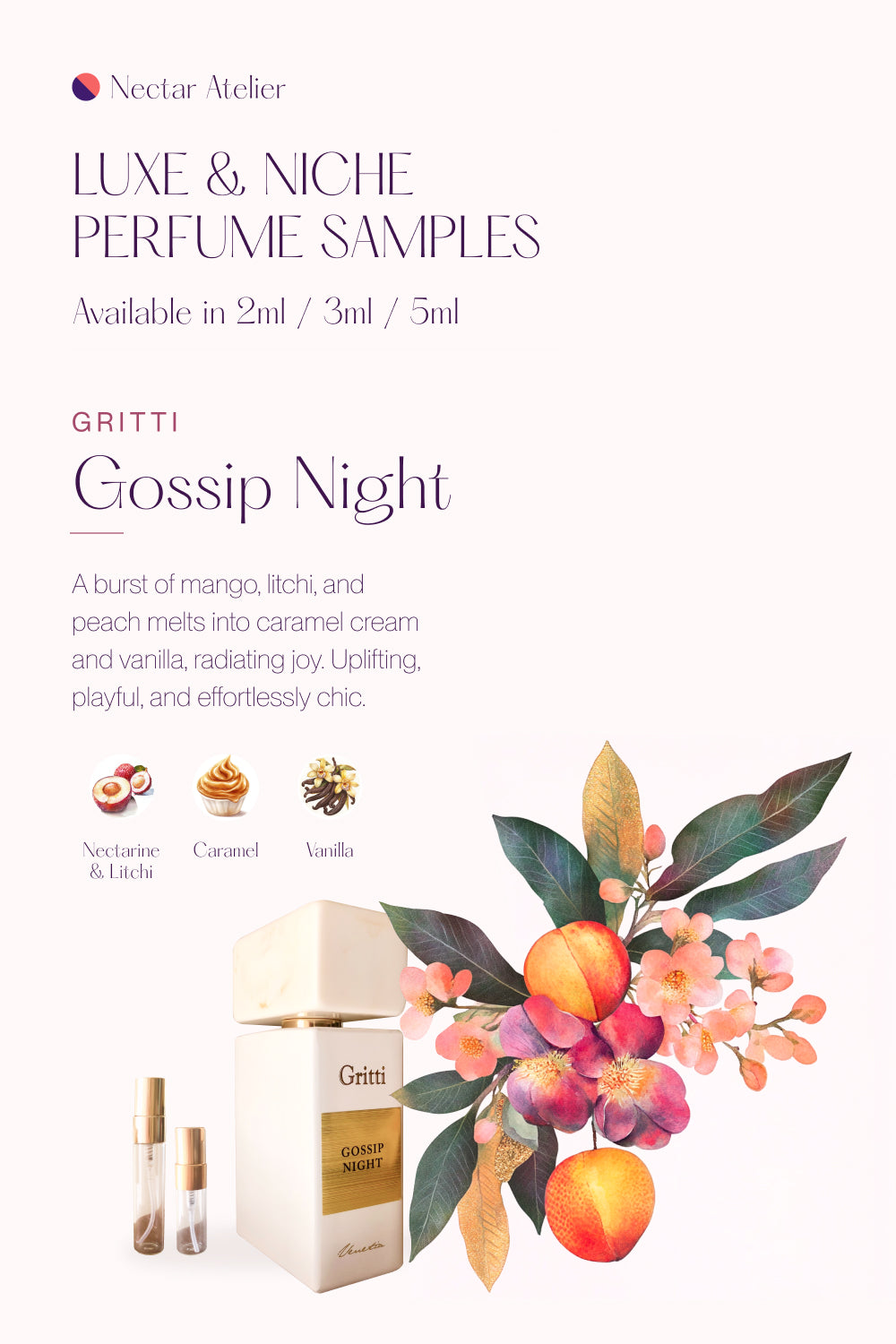 Gritti Gossip Night Luxe Perfume Sample 2ml/3ml/5ml