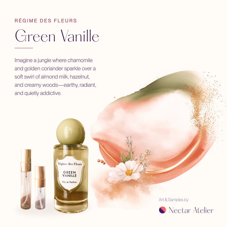 Régime des Fleurs Green Vanille Luxe Perfume Sample 2ml/3ml/5ml