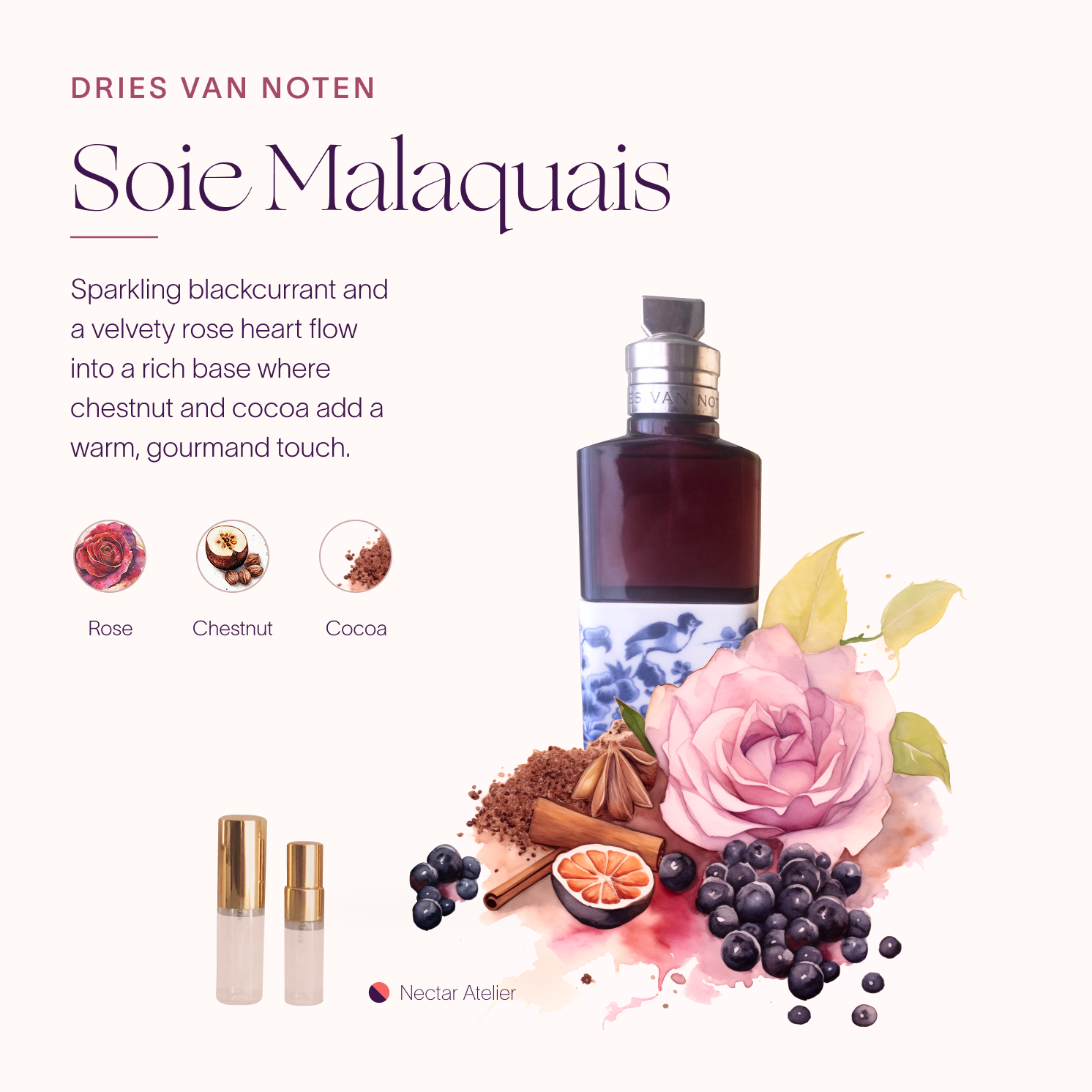 Soie Malaquais Luxe Samples by Nectar Atelier 1ml, 2ml, 3ml, 5ml