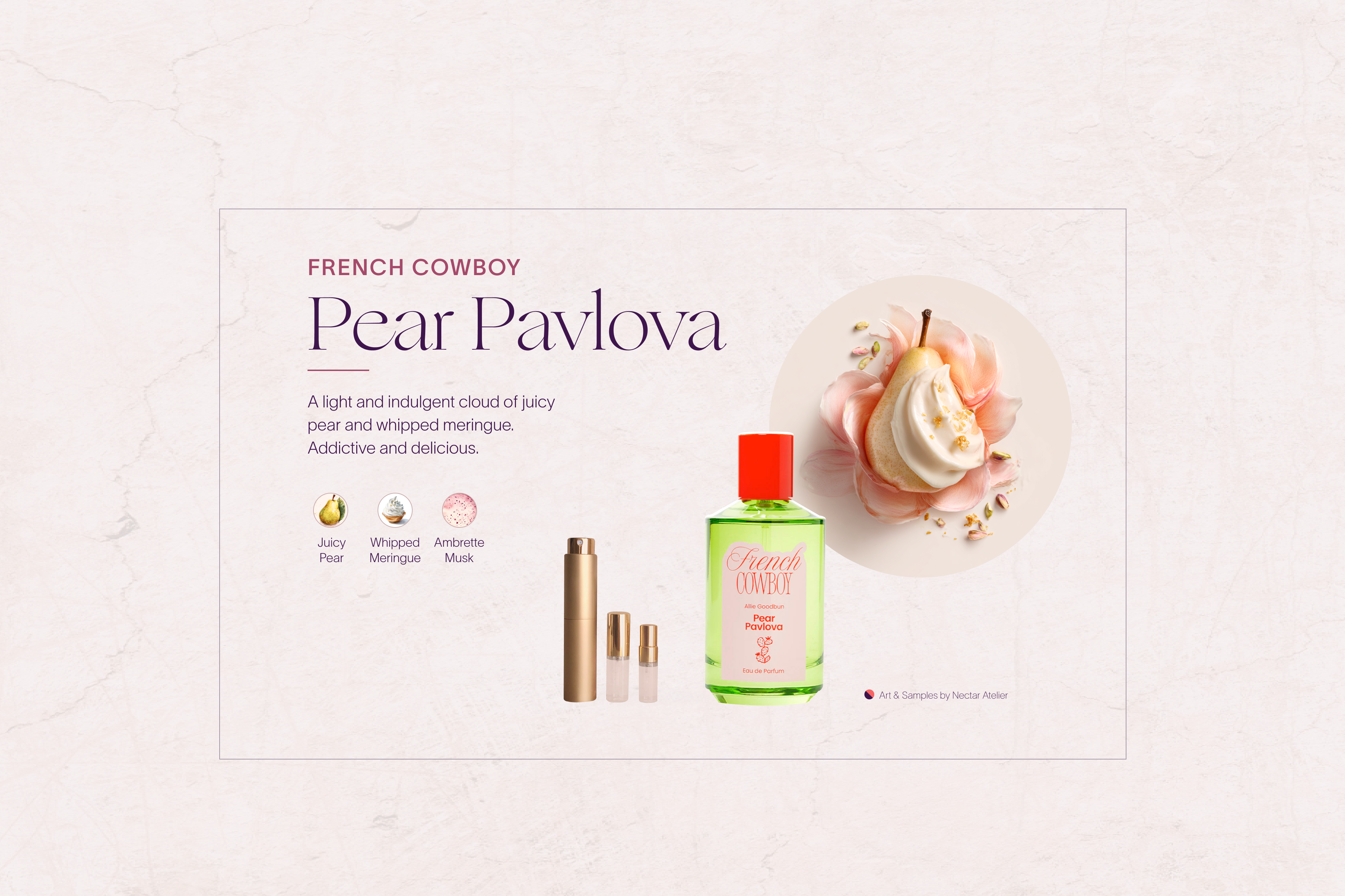 order our French Pavlova artisnala sample eco-friendly & artful