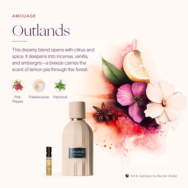 Amouage Outlands, 1.5ml Sample | Eco-friendly & Artful