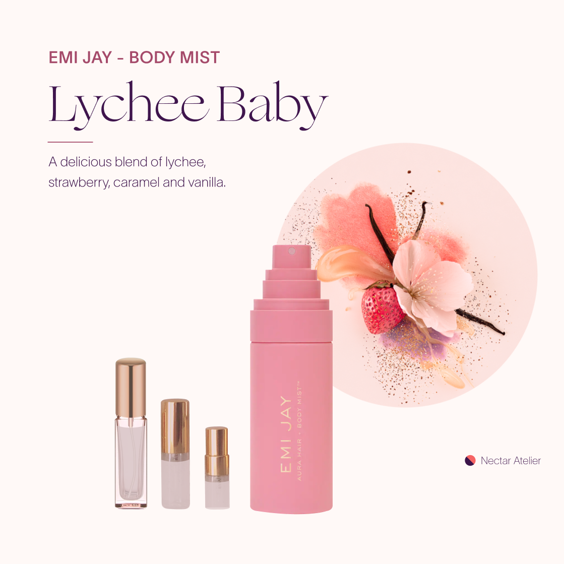 Emi Jay Lychee Baby | Artisanal Samples & Decants 3ml, 5ml, 10ml by Nectar Atelier