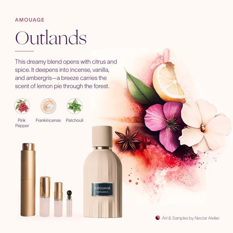 Amouage Outlands Luxe Samples | Eco-Friendly & Artful