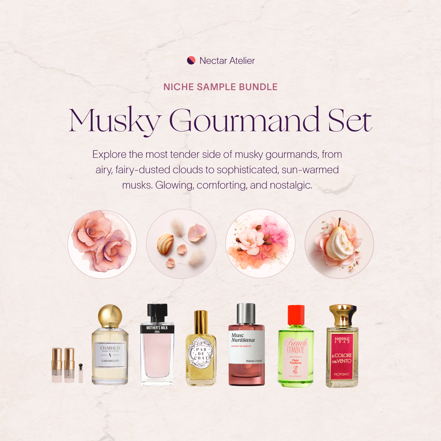 Musky Gourmand Set | Skin Scent Perfume Samples