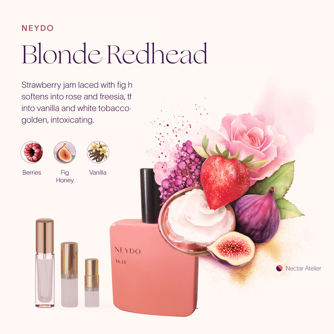 Neydo Blonde Redhead 16.11 | Luxe Samples in 1ml, 2ml, 3ml,, 5ml by Nectar Atelier