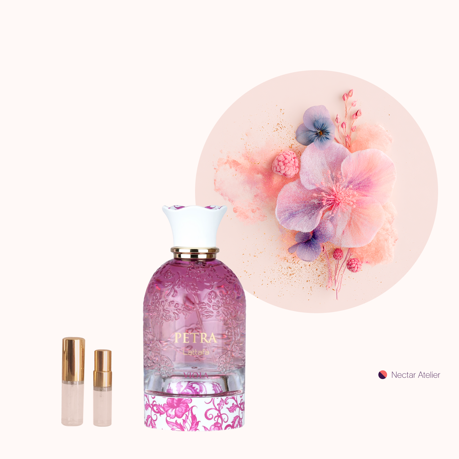 Lattafa Petra Viola | Luxe Samples 1ml 2ml, 3ml 5ml  by Nectar Atelier