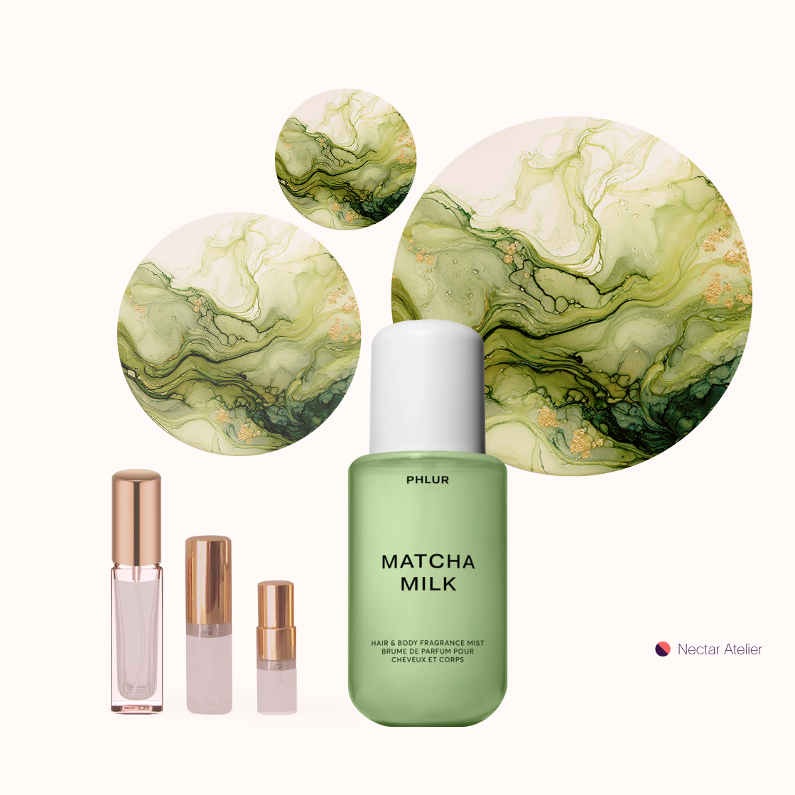 Phlur Matcha Milk | Artisanal Samples and Decants 3ml, 5ml, 10ml by Nectar Atelier