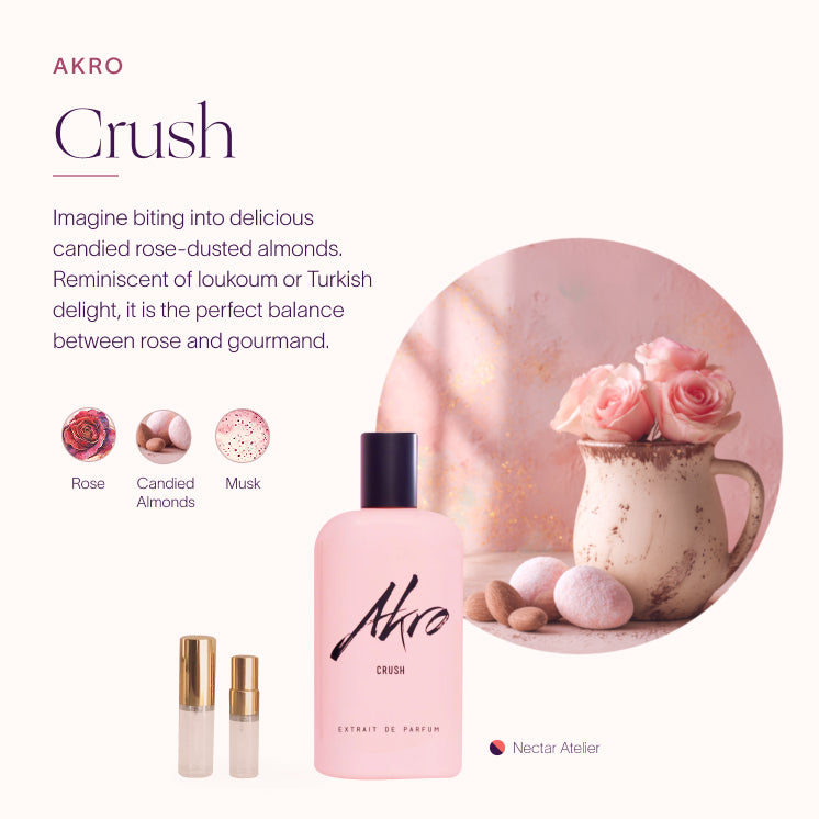 Akro Crush Luxe Samples by Nectar Atelier 1ml, 2ml, 3ml, 5ml