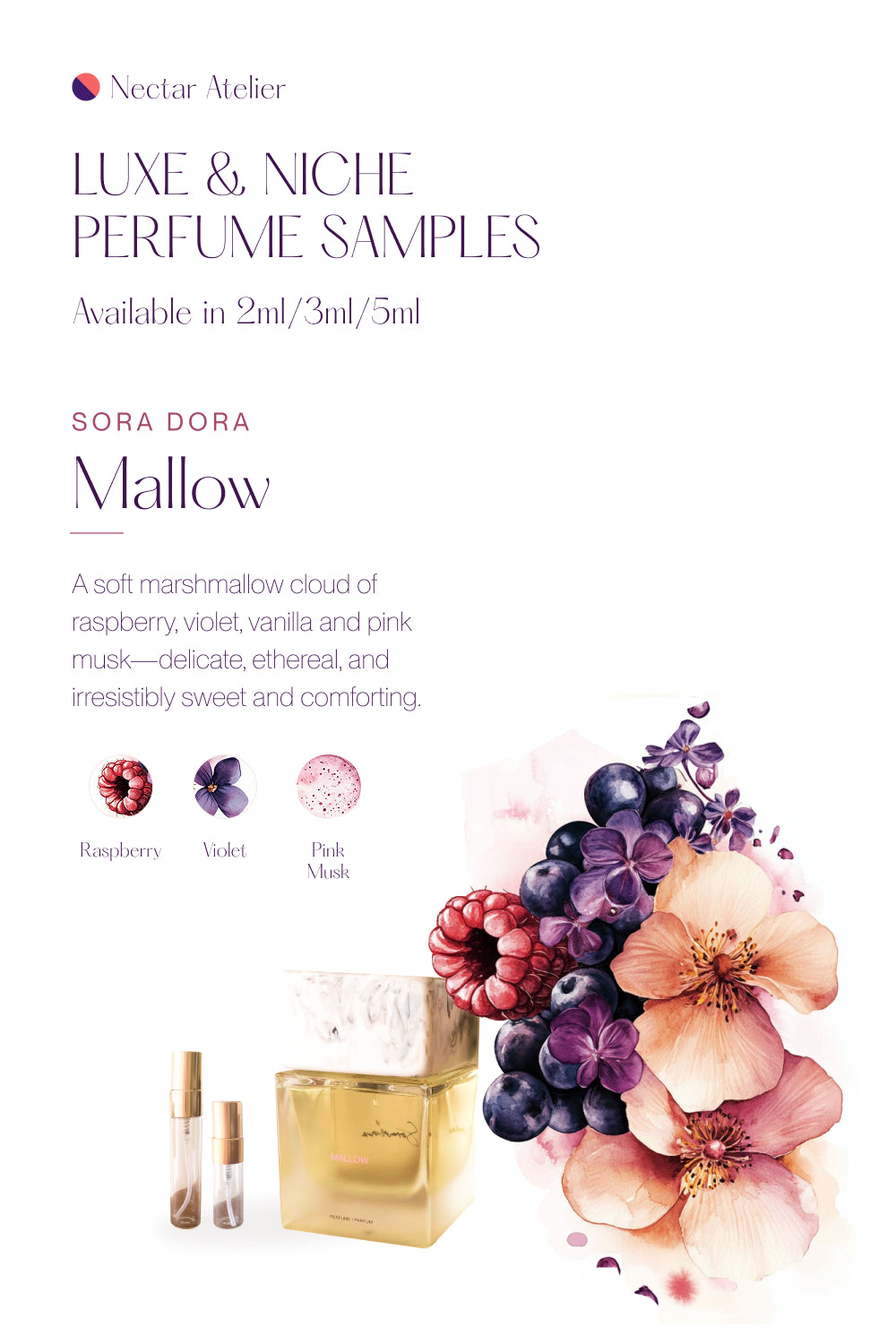 Sora Dora Ylop Luxe Perfume Sample 1ml/2ml/3ml/5ml