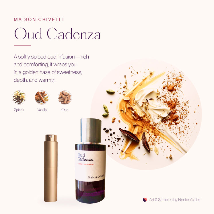 Maison Crivelli Oud Cadenza | Luxe 10ml Perfume Travel Spray